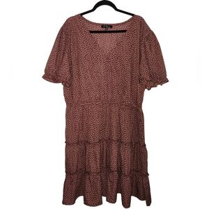 SALT & SUGAR 3x Surplice Neck Frill Trim Ditsy Flora Dress, never worn